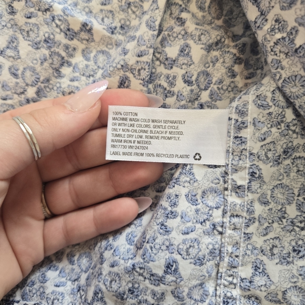 Goodfellow & Co Navy Floral Shirt - Picture 4 of 8